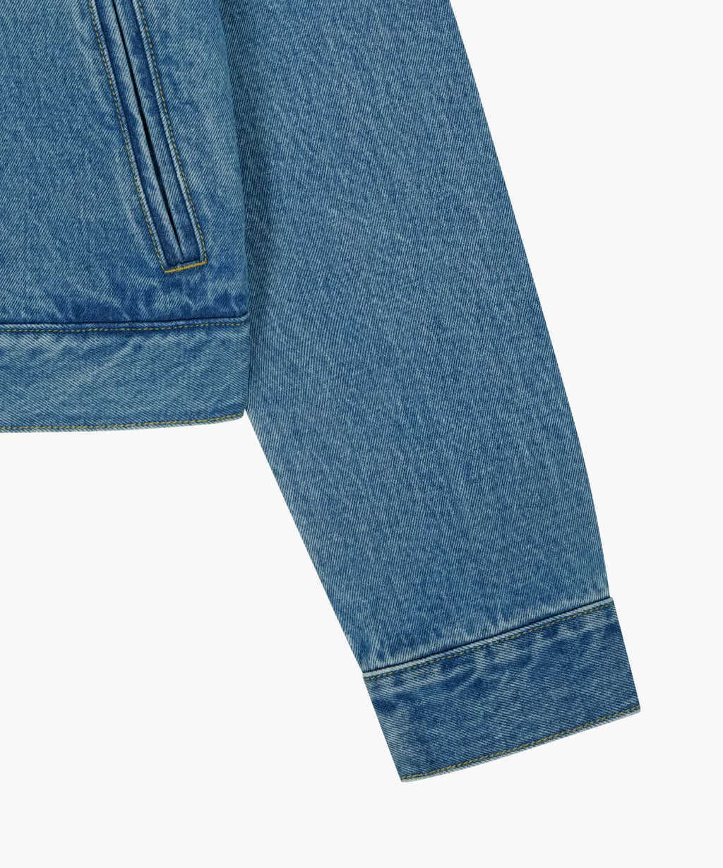 Marithe & Francois Girbaud - Crop Denim Blouson Jacket (Blue) product image 10 | TRAB K-Fashion Australia