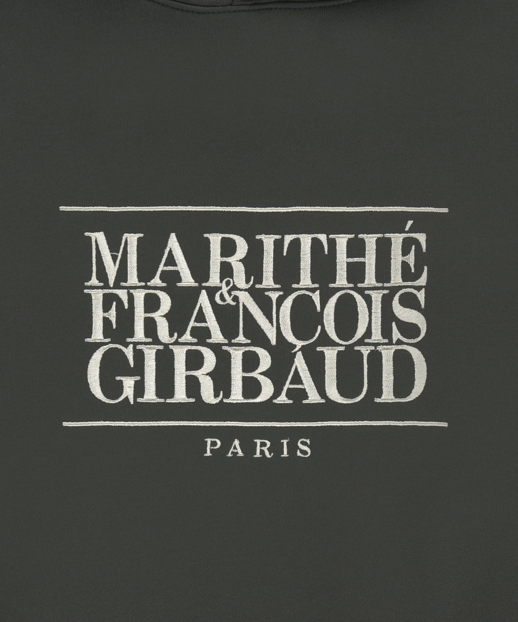 Marithe & Francois Girbaud - Classic Logo Embroidery Hoodie (brushed) (Charcoal) product image 13 | TRAB K-Fashion Australia