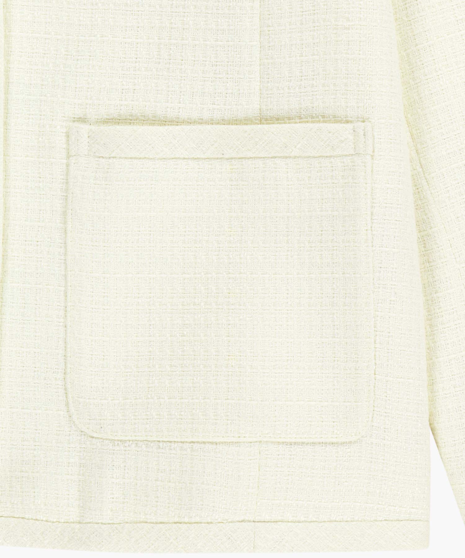 Marithe & Francois Girbaud - Tweed Round Neck Jacket (Ivory) product image 10 | TRAB K-Fashion Australia