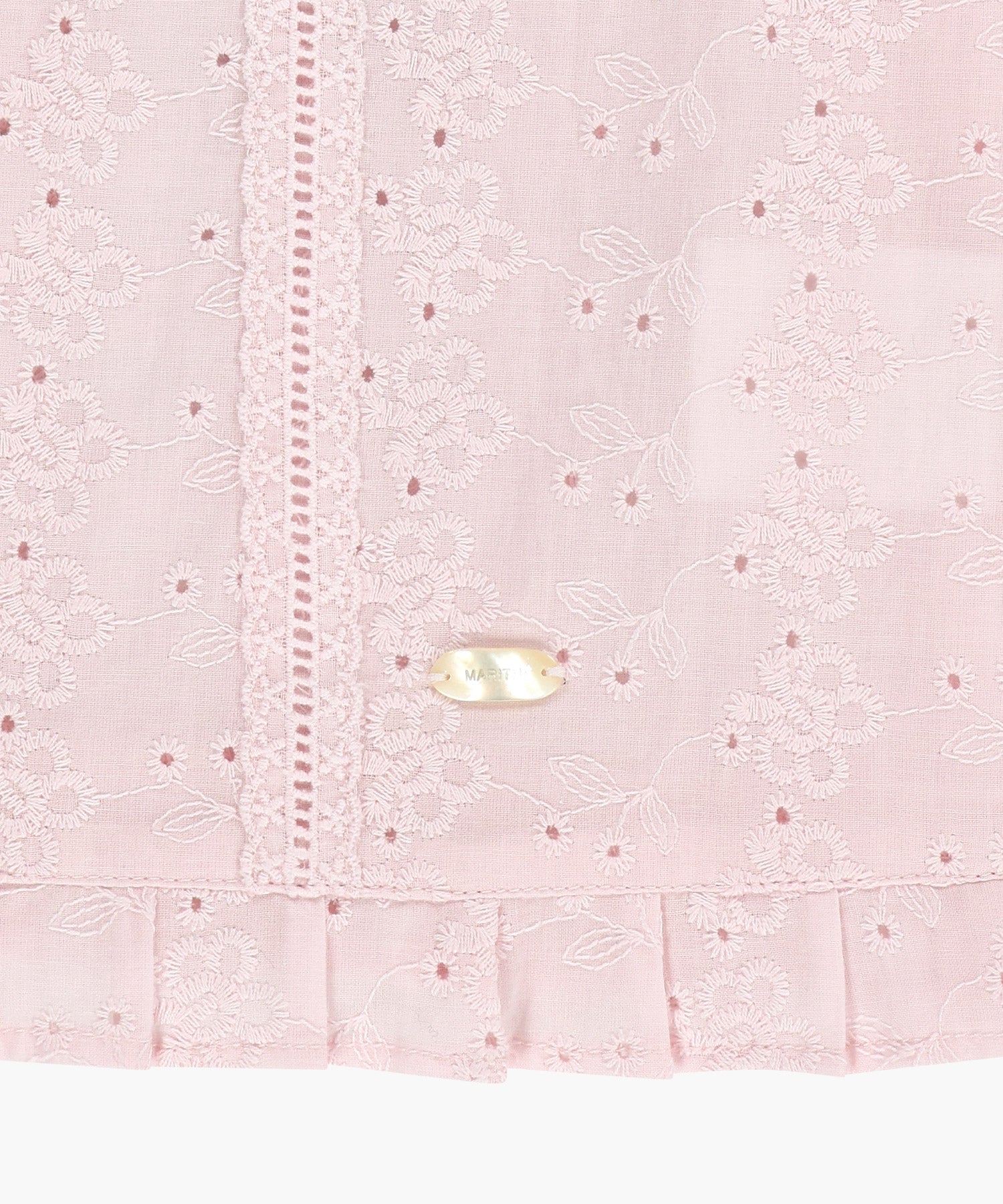 Marithe & Francois Girbaud - Puff Sleeve Lace Shirt (Light Pink) product image 10 | TRAB K-Fashion Australia