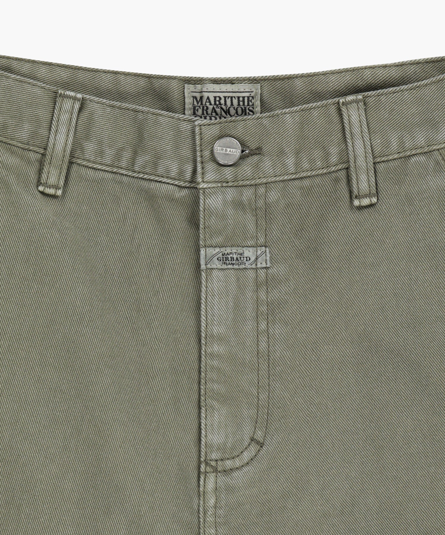 Marithe & Francois Girbaud - Bermuda Carpenter Denim Shorts (Gray Khaki) product image 10 | TRAB K-Fashion Australia