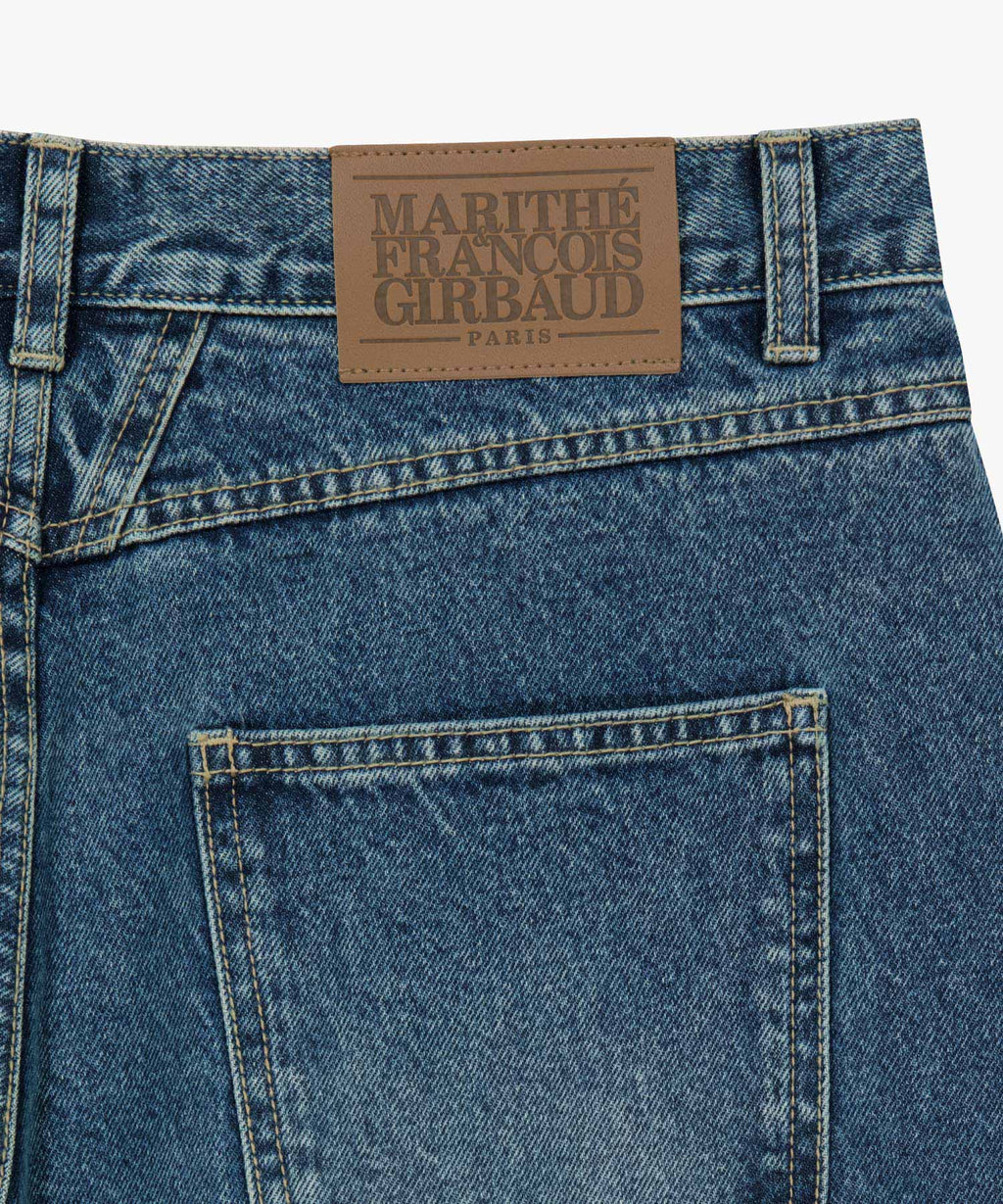 Marithe & Francois Girbaud - Relaxed Fit Boots-cut Denim Pants (Blue) product image 10 | TRAB K-Fashion Australia