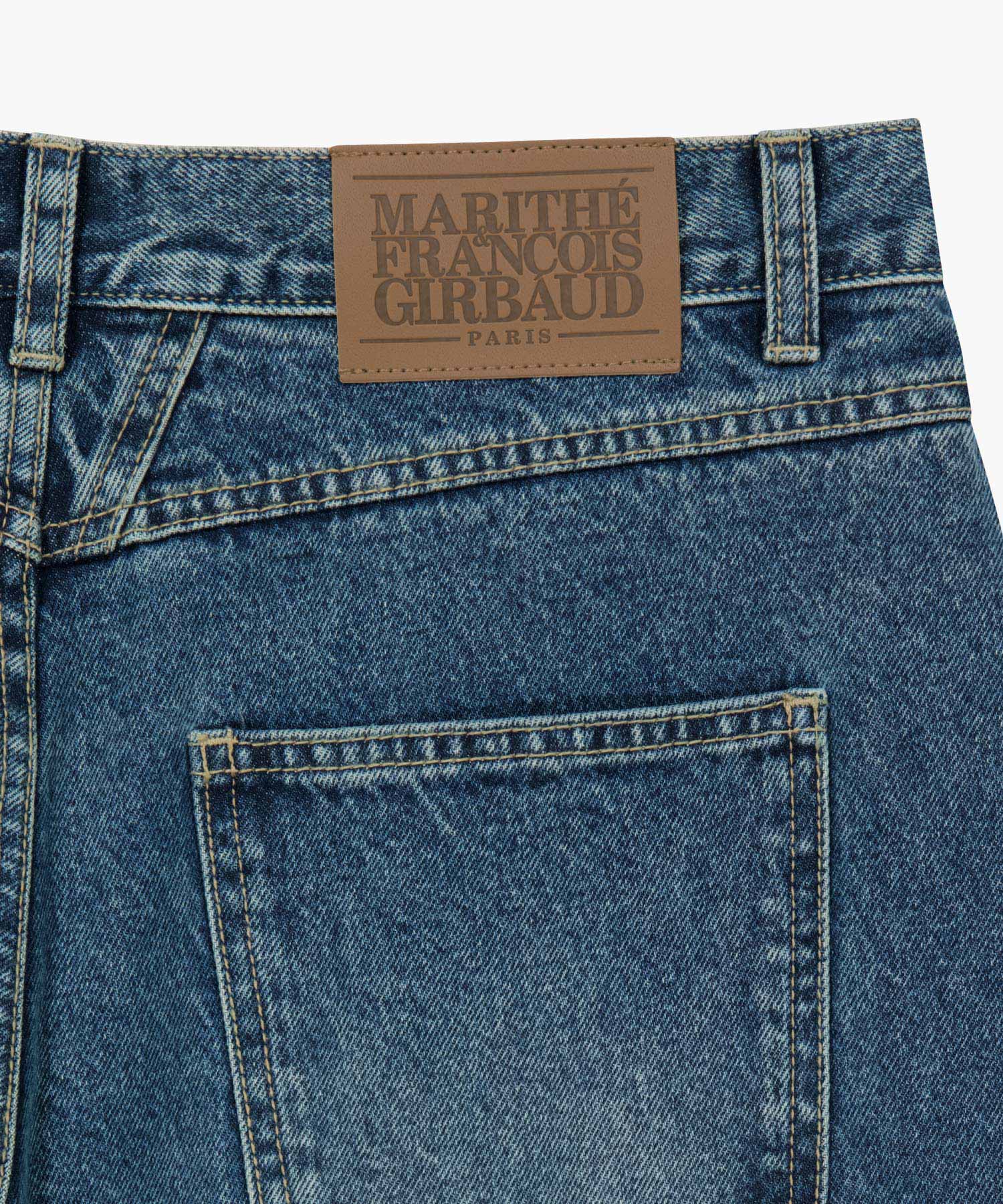 Marithe & Francois Girbaud - Relaxed Fit Boots-cut Denim Pants (Blue) product image 10 | TRAB K-Fashion Australia