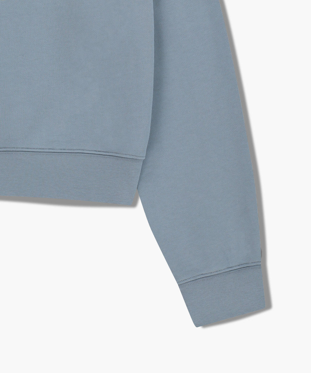 Marithe & Francois Girbaud - Classic Logo Crop Sweatshirt (Sky Blue) product image 10 | TRAB K-Fashion Australia