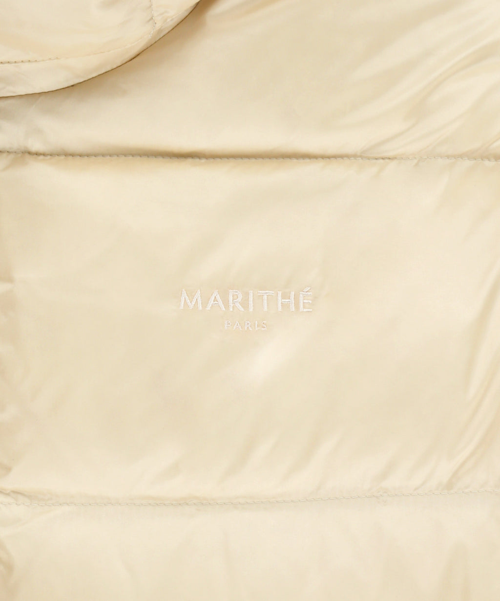 Marithe & Francois Girbaud - Waist String Mid Down Jacket (Light Beige) product image 10 | TRAB K-Fashion Australia