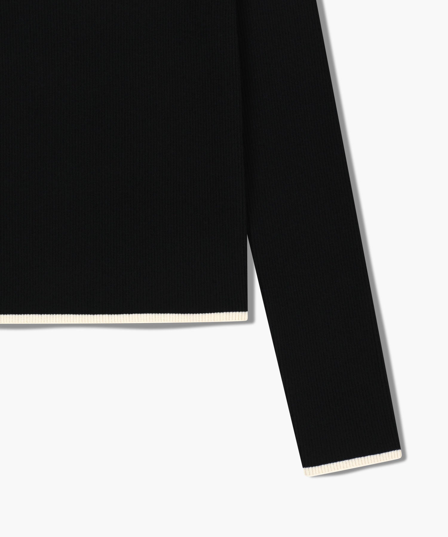 Marithe & Francois Girbaud - Color Point Square Neck Knit Pullover (Black) product image 10 | TRAB K-Fashion Australia