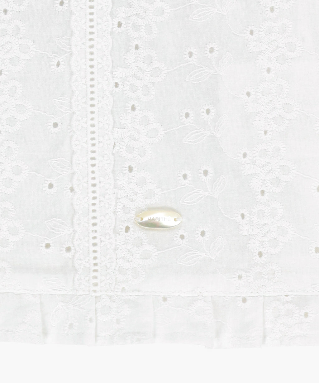 Marithe & Francois Girbaud - Puff Sleeve Lace Shirt (White) product image 10 | TRAB K-Fashion Australia