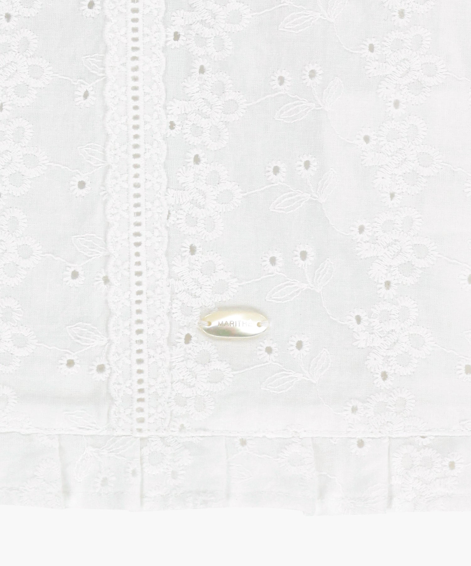 Marithe & Francois Girbaud - Puff Sleeve Lace Shirt (White) product image 10 | TRAB K-Fashion Australia