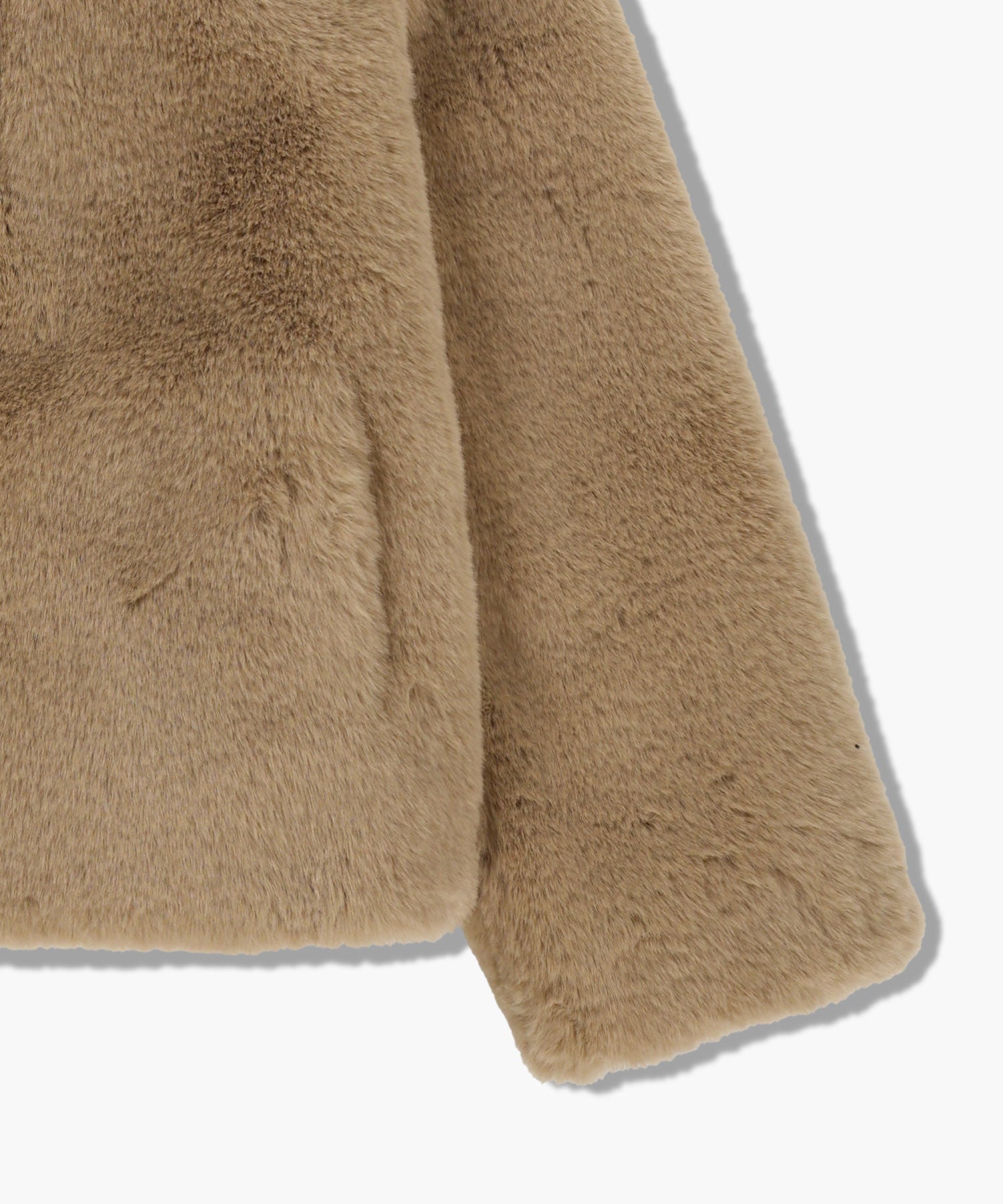Marithe & Francois Girbaud - Hooded Faux Fur Jacket (Beige) product image 10 | TRAB K-Fashion Australia