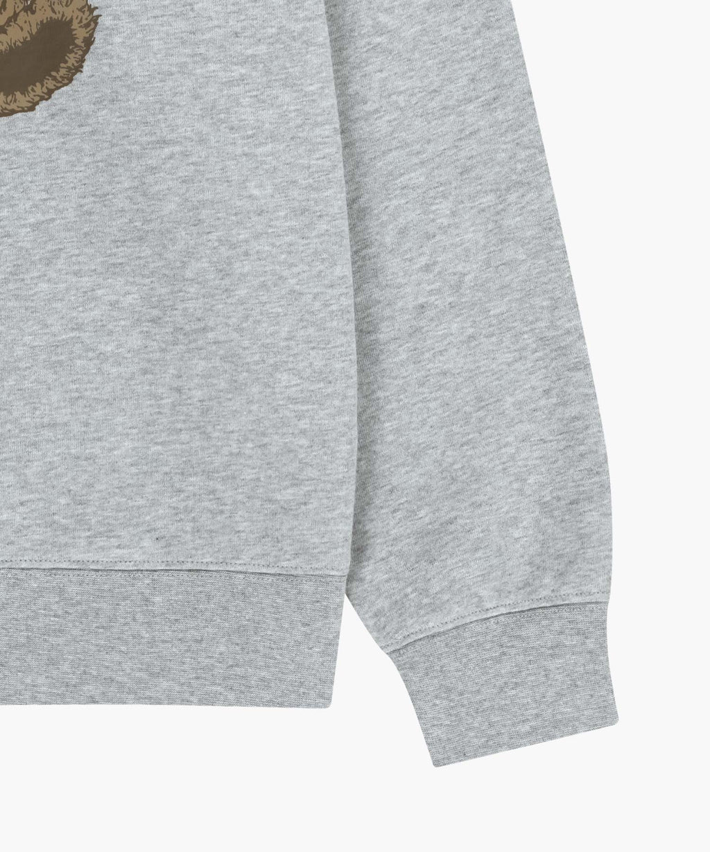 Marithe & Francois Girbaud - Doodle Bear Sweatshirt (Heather Gray) product image 10 | TRAB K-Fashion Australia