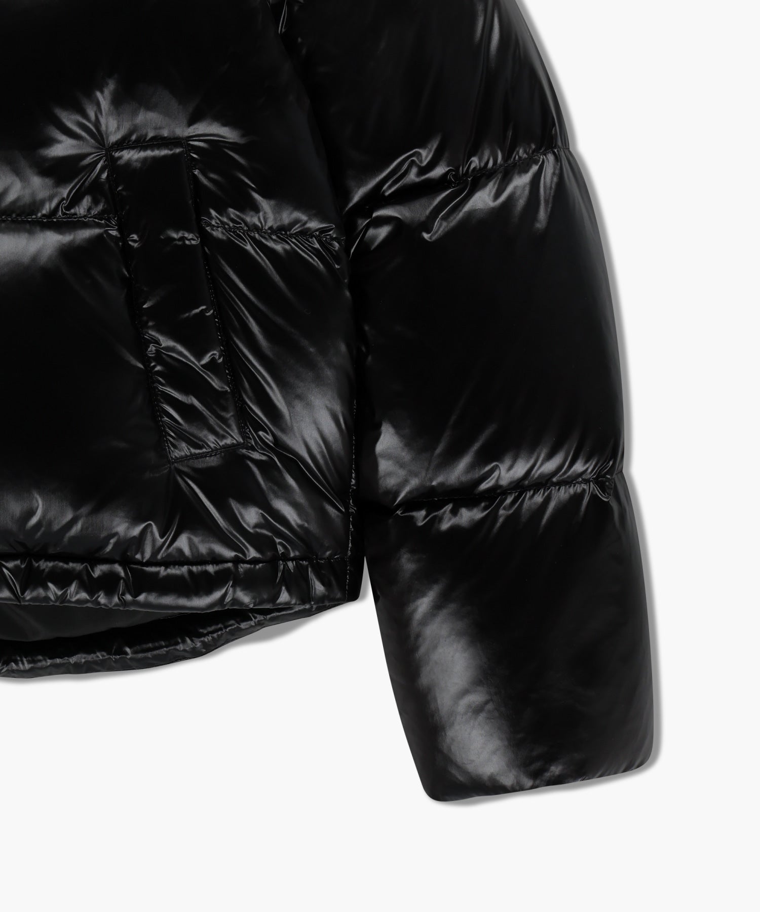 Marithe & Francois Girbaud - Glossy Crop Down Jacket (Black) product image 10 | TRAB K-Fashion Australia