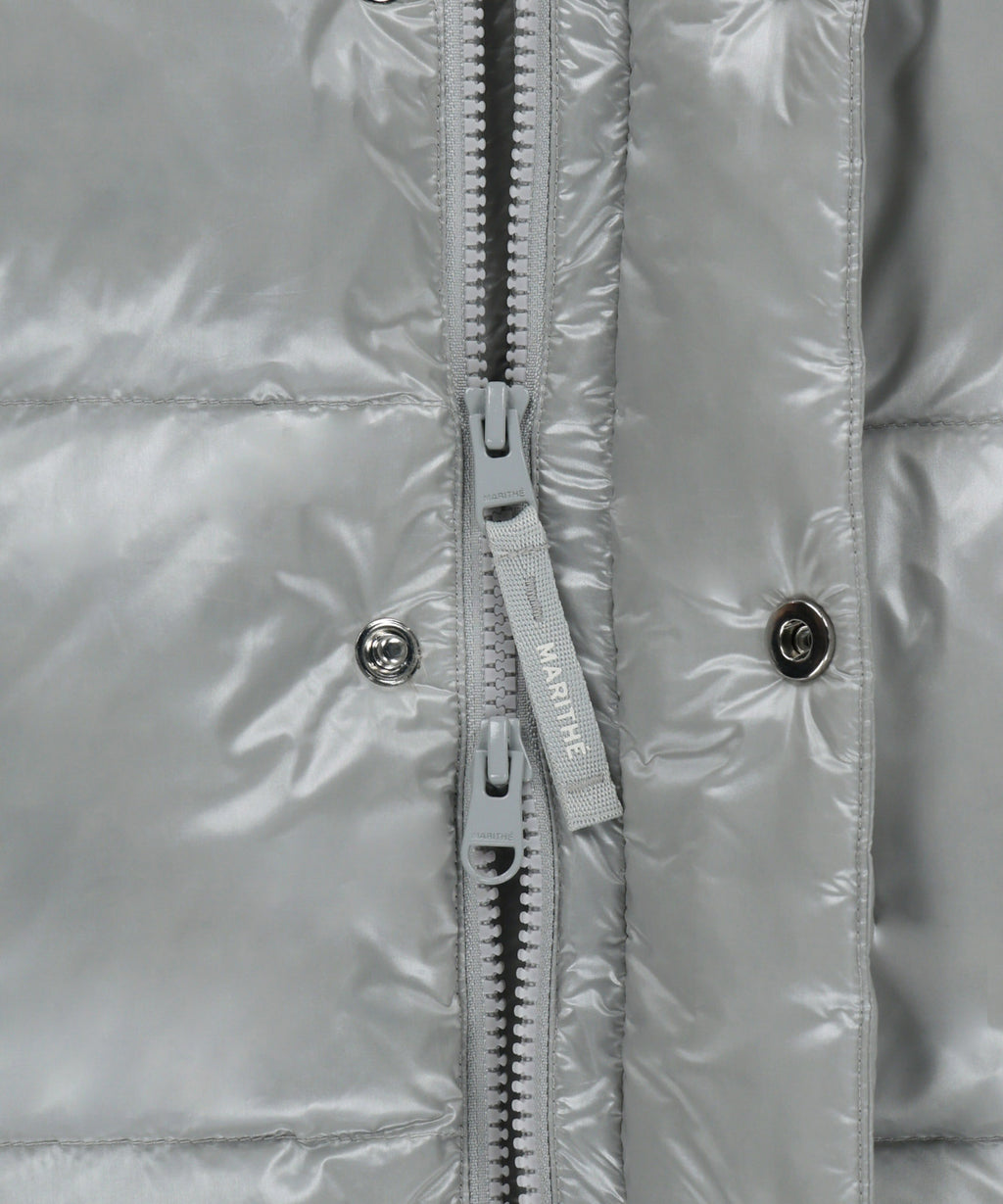 Marithe & Francois Girbaud - Glossy Down Jacket (Light Gray) product image 10 | TRAB K-Fashion Australia