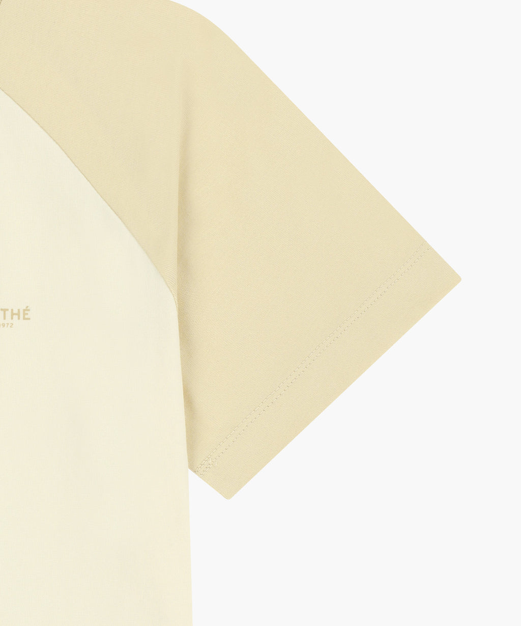 Marithe & Francois Girbaud - Small Regular Logo Raglan Crop Tee (Butter) product image 10 | TRAB K-Fashion Australia