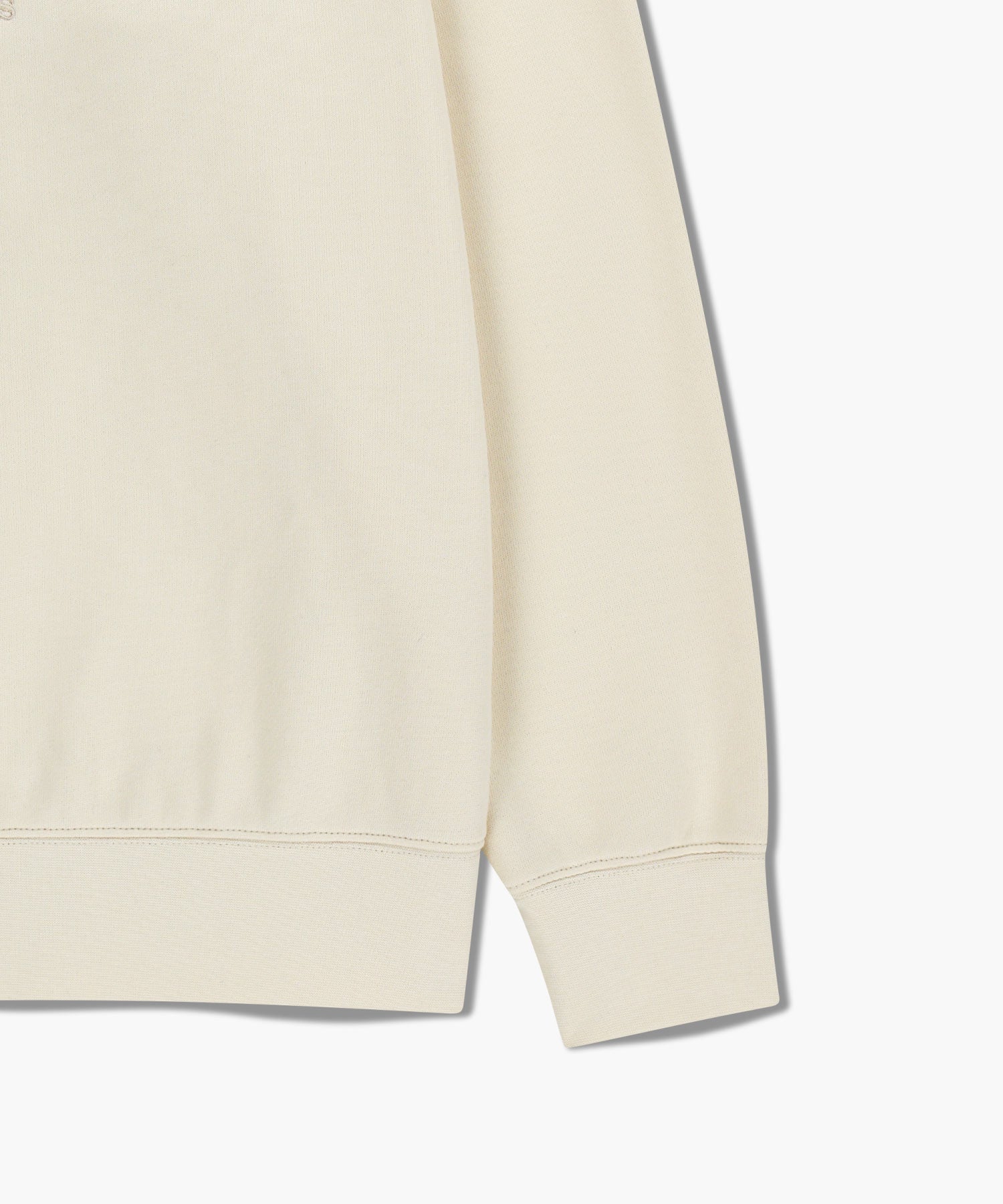 Marithe & Francois Girbaud - Classic Logo Embroidery Sweatshirt (brushed) (Cream) product image 10 | TRAB K-Fashion Australia