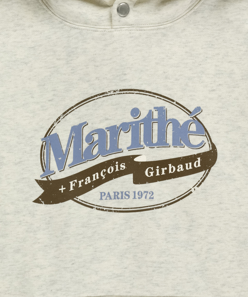 Marithe & Francois Girbaud - Vintage Stamp Graphic Hoodie (brushed) (Oatmeal) product image 10 | TRAB K-Fashion Australia