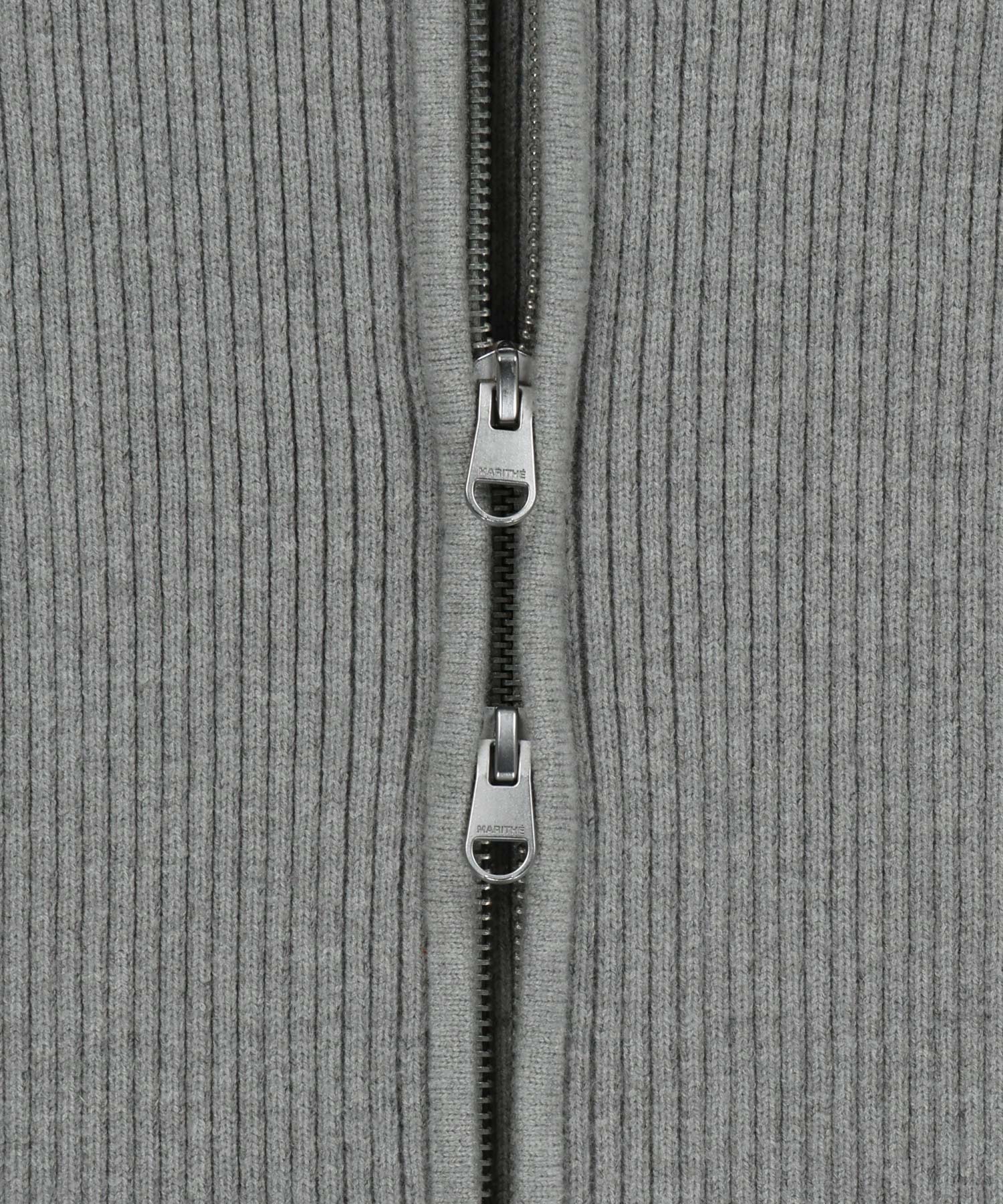 Marithe & Francois Girbaud - Two Way High Neck Zipup Cardigan (Heather Gray) product image 10 | TRAB K-Fashion Australia