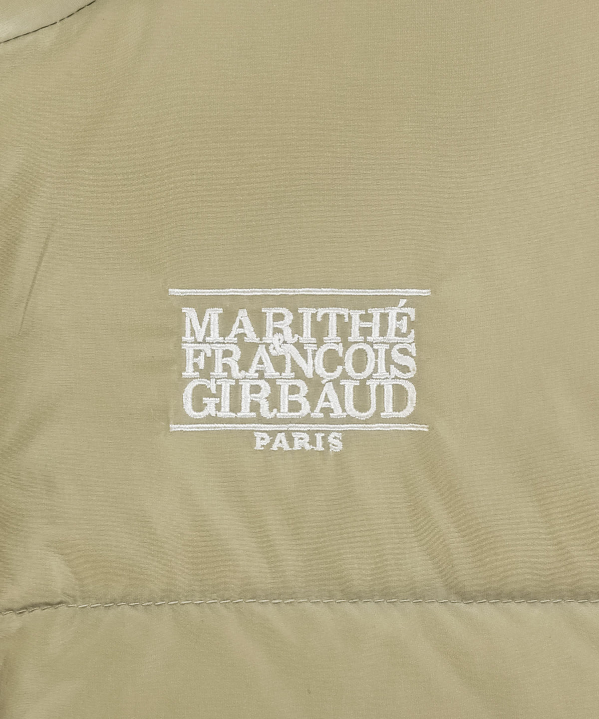 Marithe & Francois Girbaud - Classic Logo Down Vest (Beige) product image 10 | TRAB K-Fashion Australia