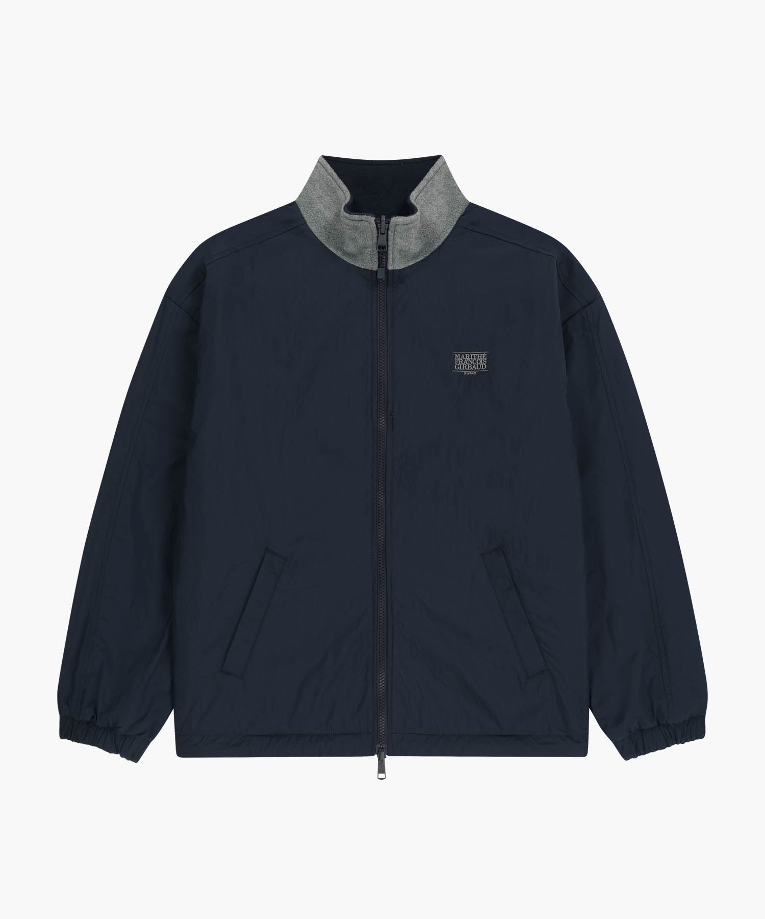 Marithe & Francois Girbaud - Classic Logo Reversible Fleece Jacket (Gray) product image 10 | TRAB K-Fashion Australia