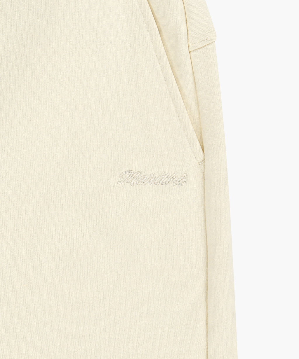 Marithe & Francois Girbaud - Lace Detail Sweat Shorts (Ivory) product image 10 | TRAB K-Fashion Australia
