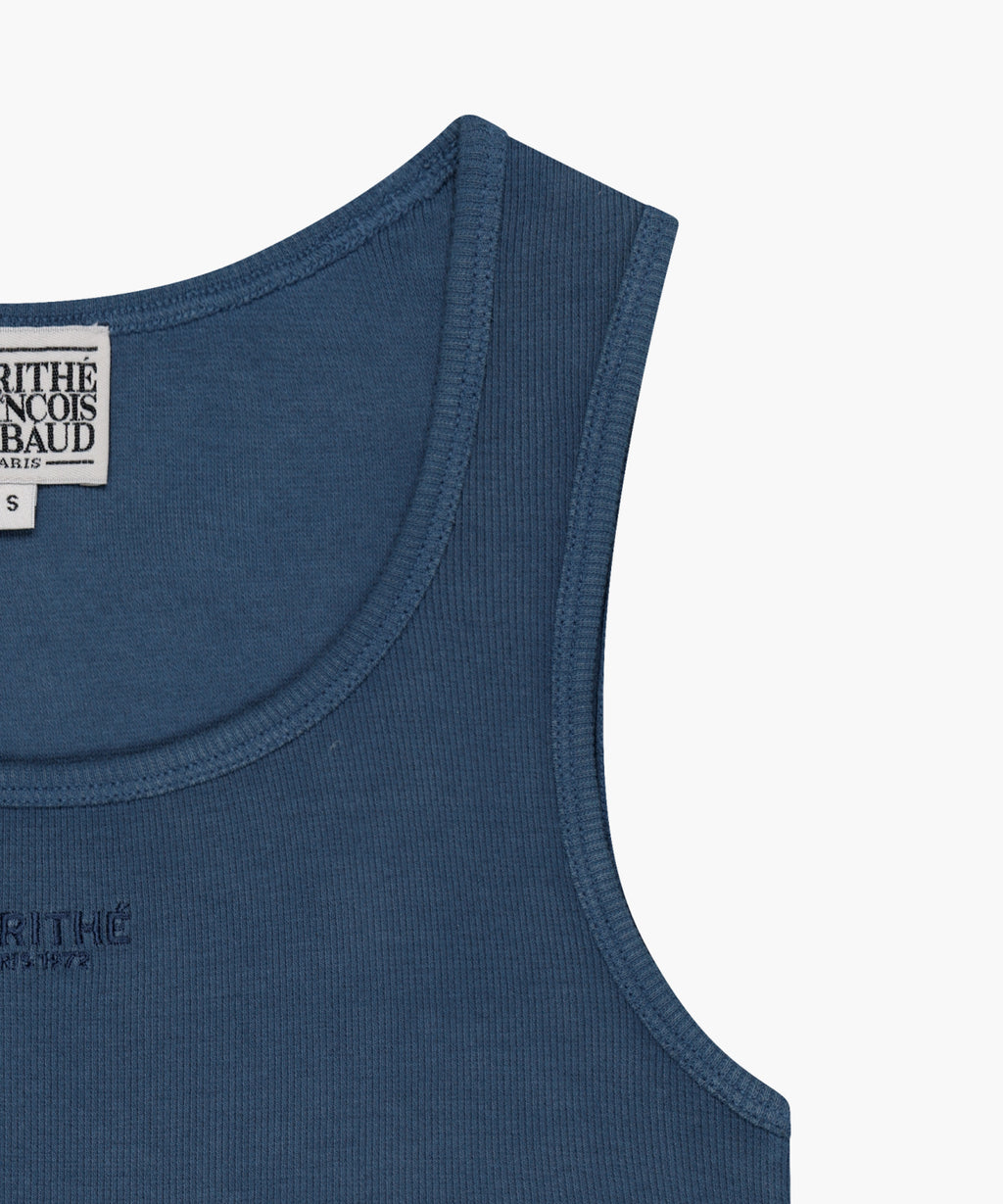 Marithe & Francois Girbaud - Regular Logo Sleeveless (Blue) product image 10 | TRAB K-Fashion Australia