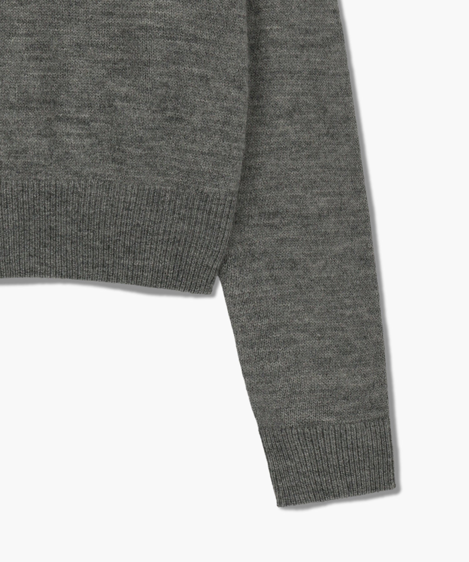 Marithe & Francois Girbaud - Marithe Sport W M+fg Logo Crop Pullover (Melange Gray) product image 10 | TRAB K-Fashion Australia