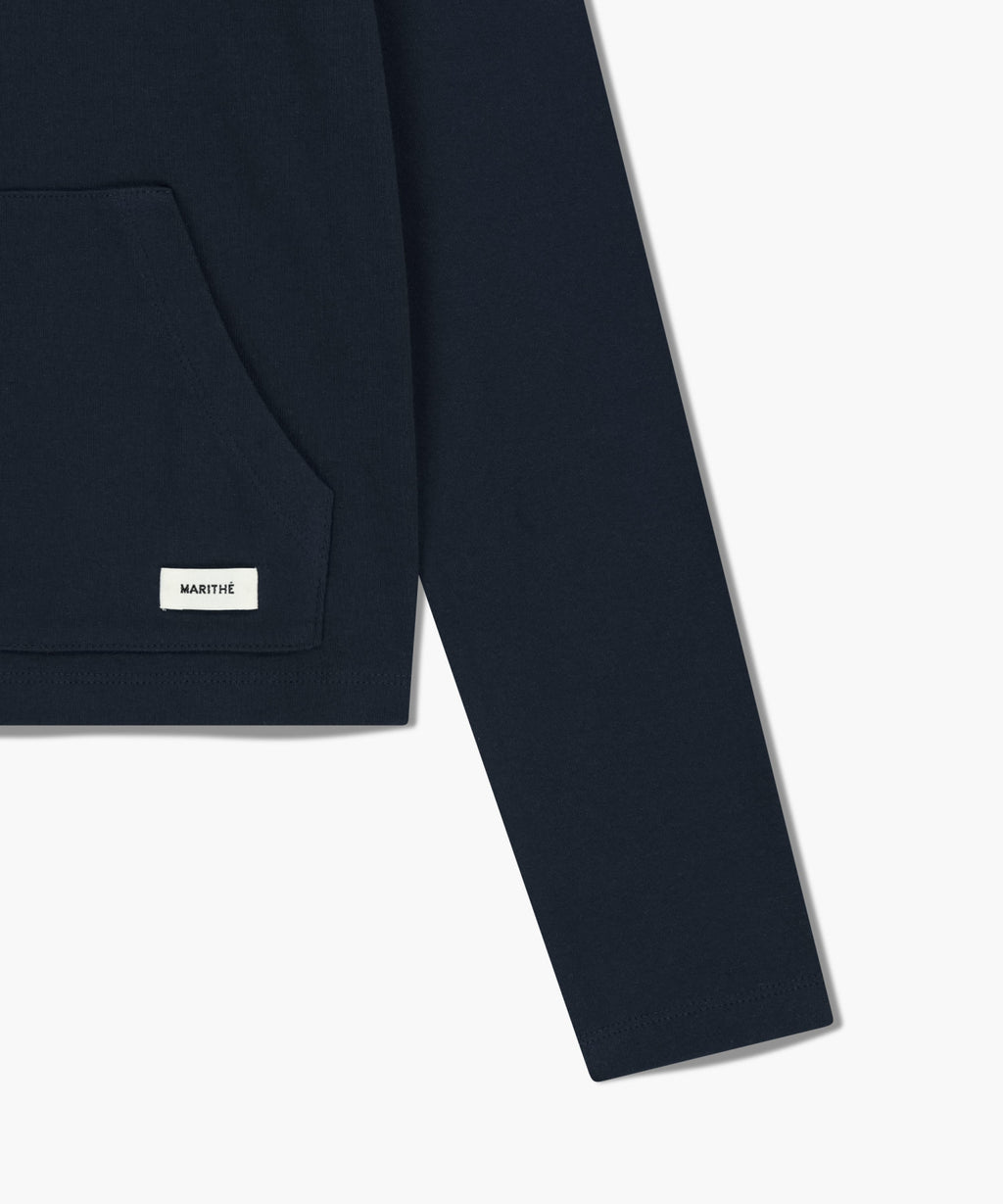 Marithe & Francois Girbaud - Basic Hoodie Long Sleeve (Navy) product image 10 | TRAB K-Fashion Australia