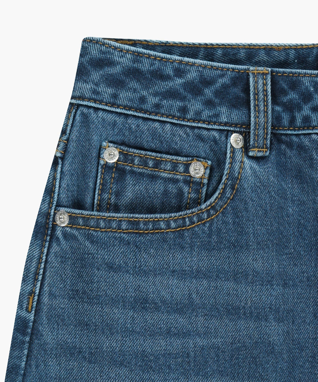 Marithe & Francois Girbaud - Raw Edge Denim Mini Skirt (Blue) product image 12 | TRAB K-Fashion Australia