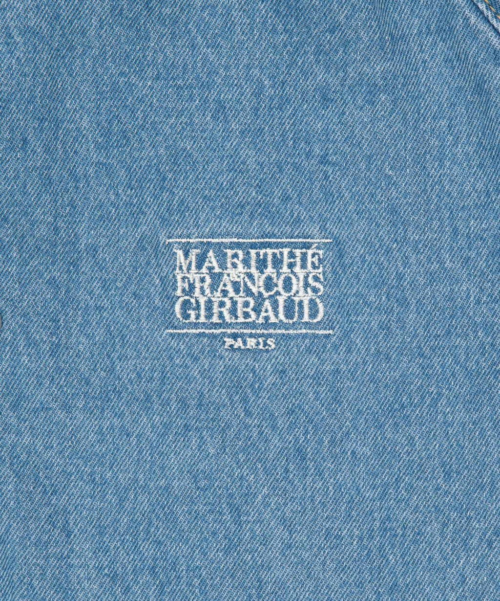 Marithe & Francois Girbaud - Classic Logo Raglan Denim Varsity Jacket (Light Blue) product image 10 | TRAB K-Fashion Australia