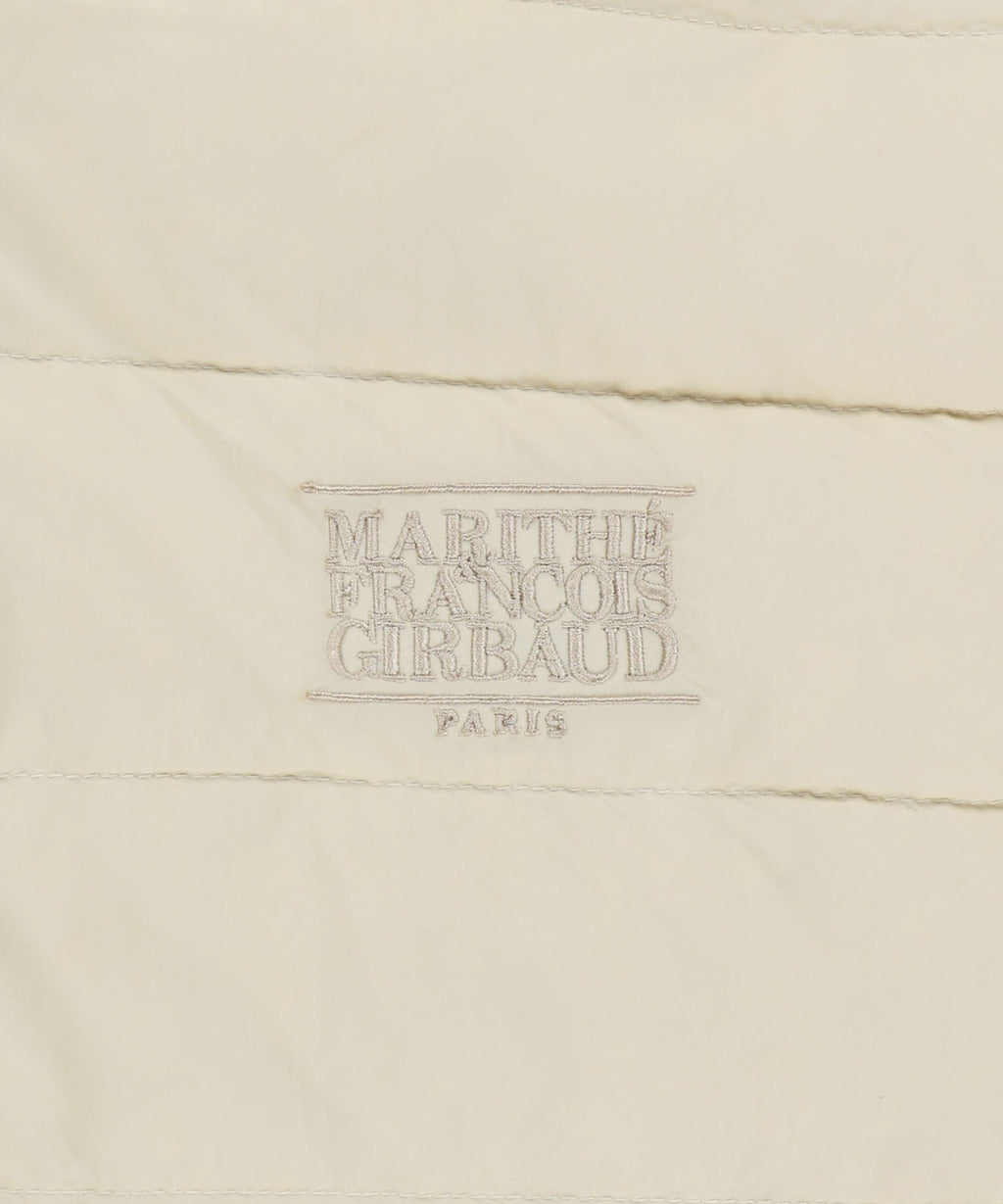 Marithe & Francois Girbaud - Classic Logo Hooded Light Down Jacket (Ivory) product image 10 | TRAB K-Fashion Australia