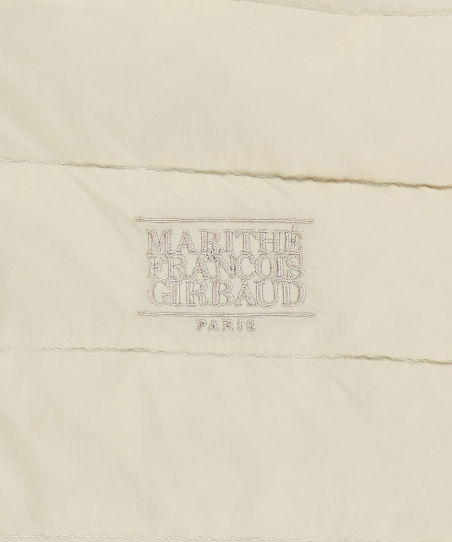 Marithe & Francois Girbaud - Classic Logo Hooded Light Down Jacket (Ivory) product image 10 | TRAB K-Fashion Australia