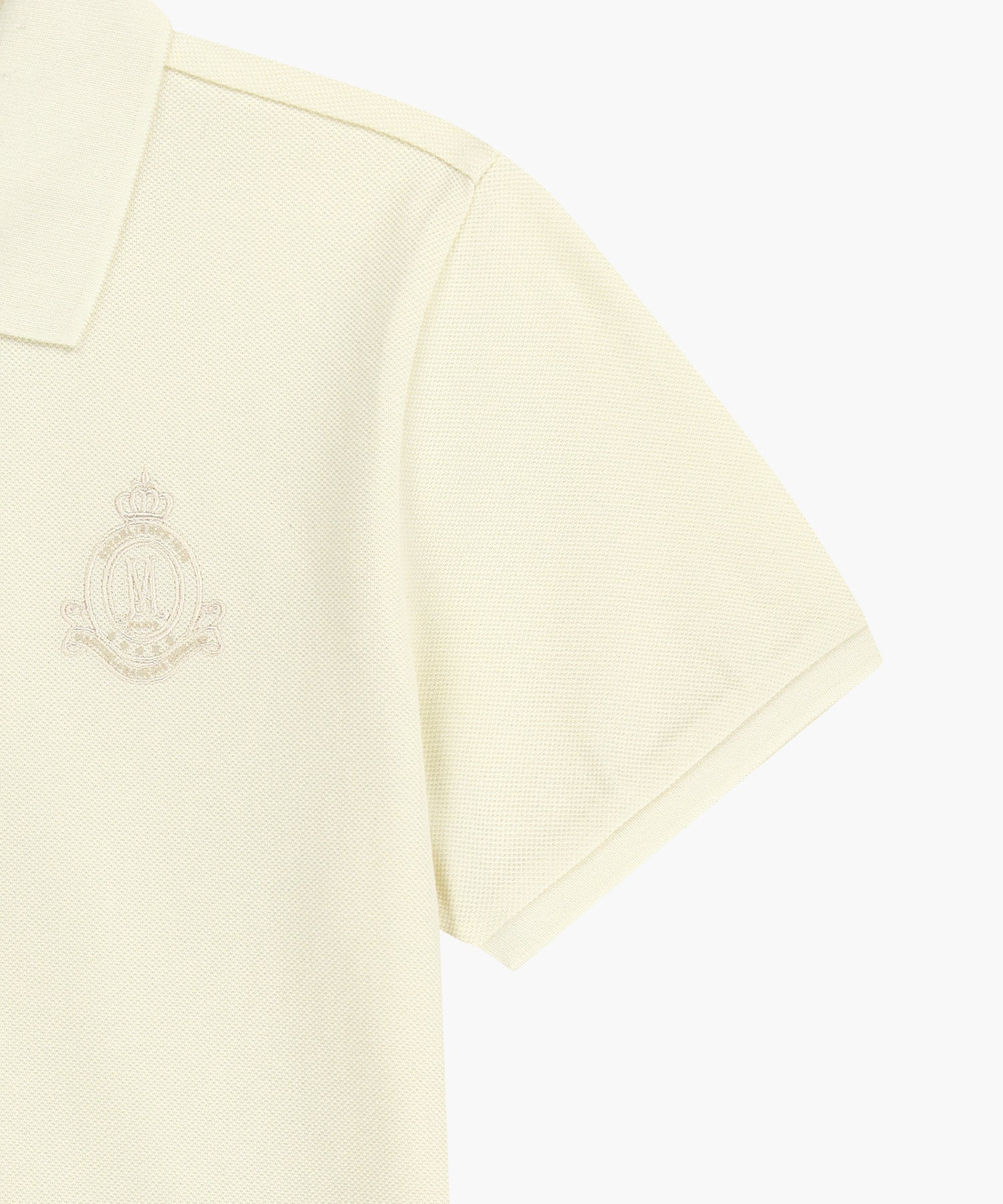 Marithe & Francois Girbaud - Emblem Pk Collar Tee (Ivory) product image 10 | TRAB K-Fashion Australia