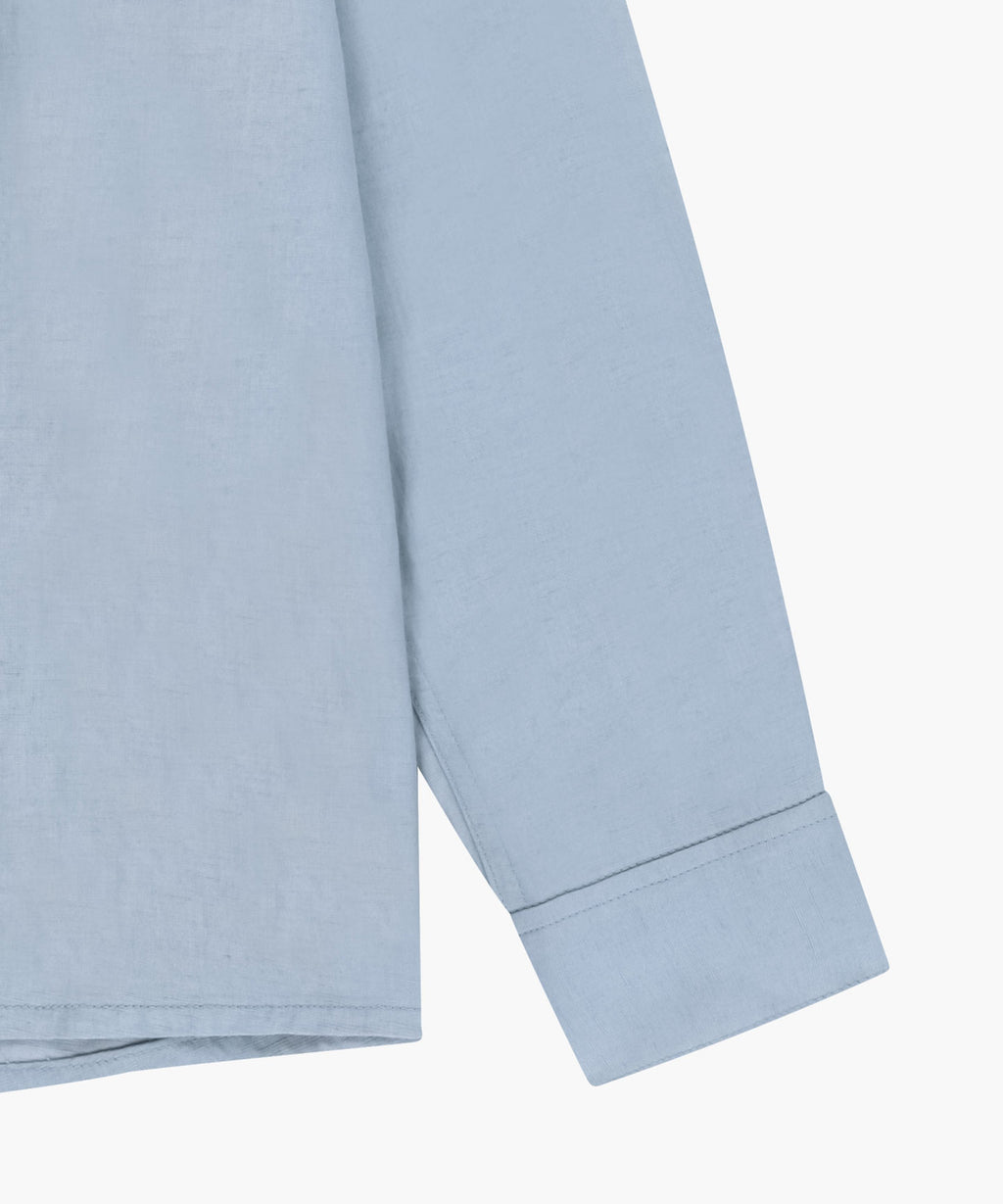 Marithe & Francois Girbaud - Classic Logo Linen Shirt (Sky Blue) product image 10 | TRAB K-Fashion Australia