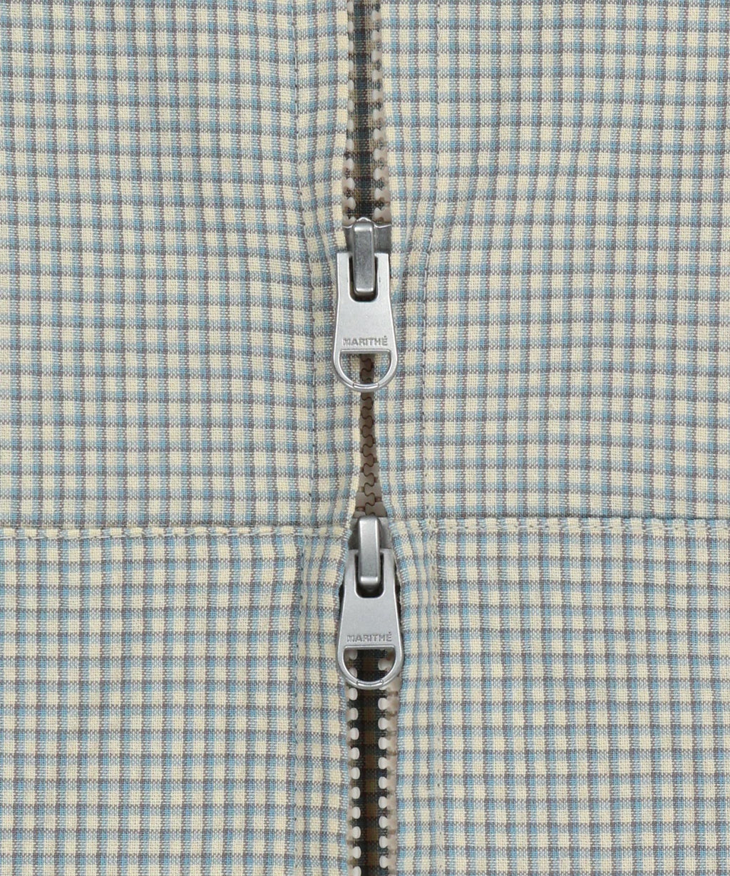 Marithe & Francois Girbaud - Classic Logo Hooded Pattern Jacket (Check) product image 10 | TRAB K-Fashion Australia