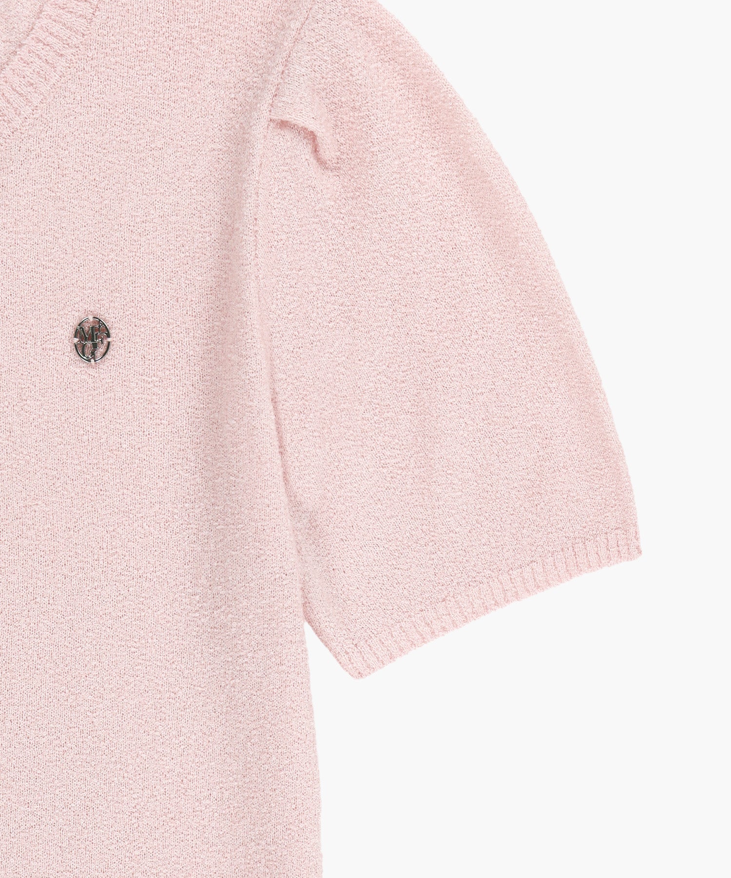 Marithe & Francois Girbaud - Puff Sleeve Half Knit Cardigan (Pink) product image 10 | TRAB K-Fashion Australia