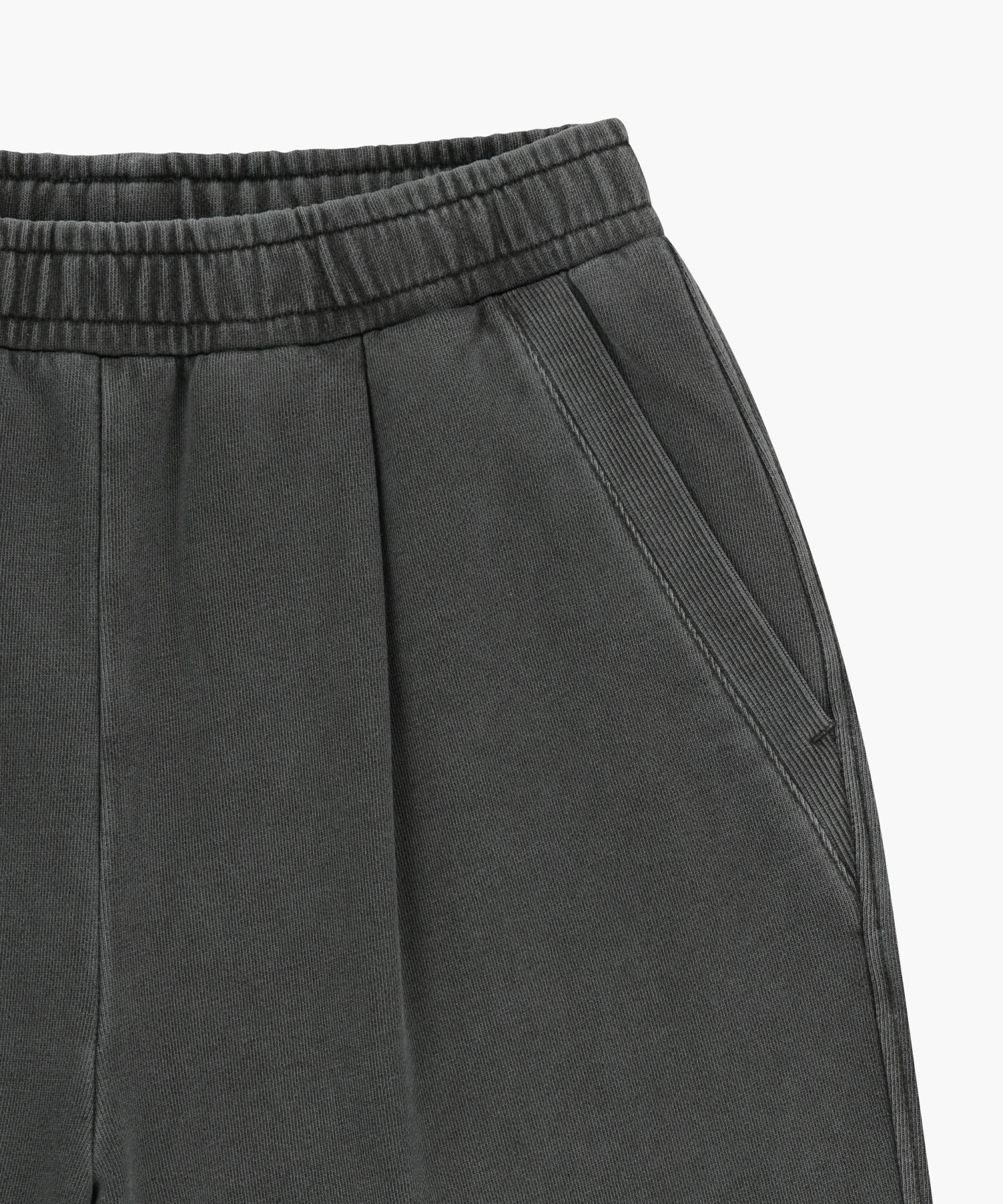 Marithe & Francois Girbaud - Outline Classic Logo Dyeing Bermuda Sweat Shorts (Charcoal) product image 10 | TRAB K-Fashion Australia