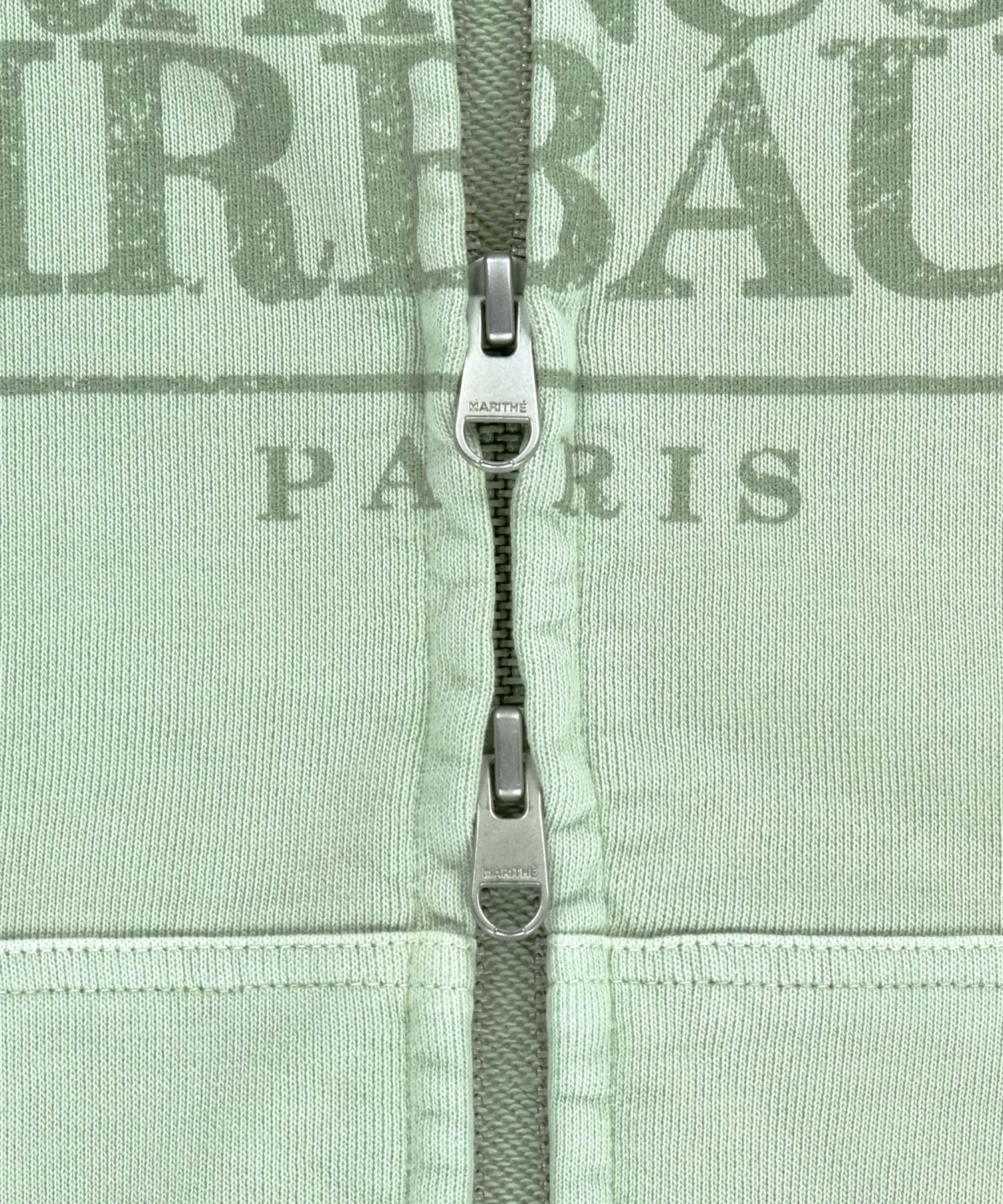 Marithe & Francois Girbaud - Classic Logo Dyeing Hoodie Zipup (Mint) product image 10 | TRAB K-Fashion Australia