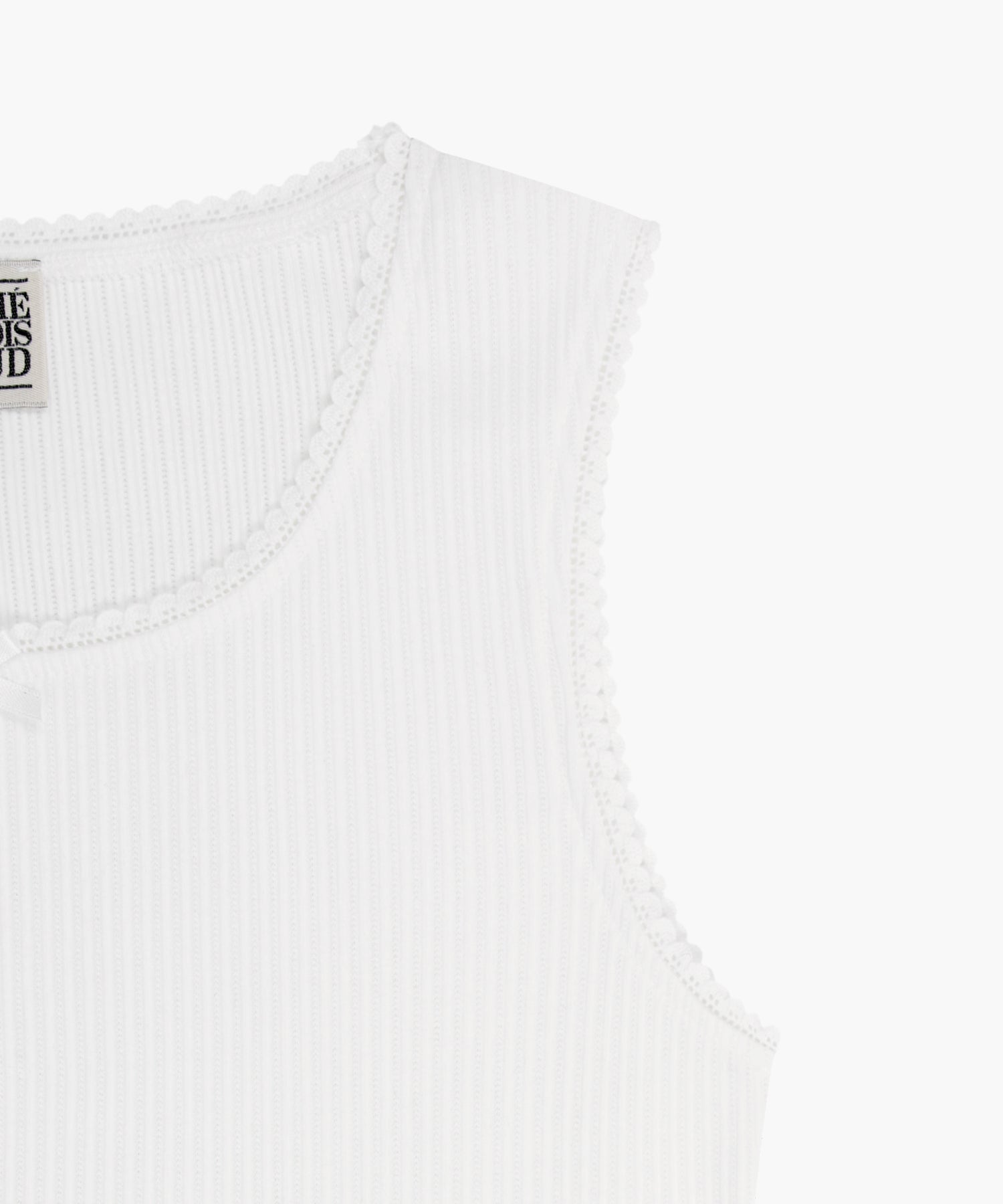 Marithe & Francois Girbaud - Lace Detail Sleeveless (White) product image 10 | TRAB K-Fashion Australia