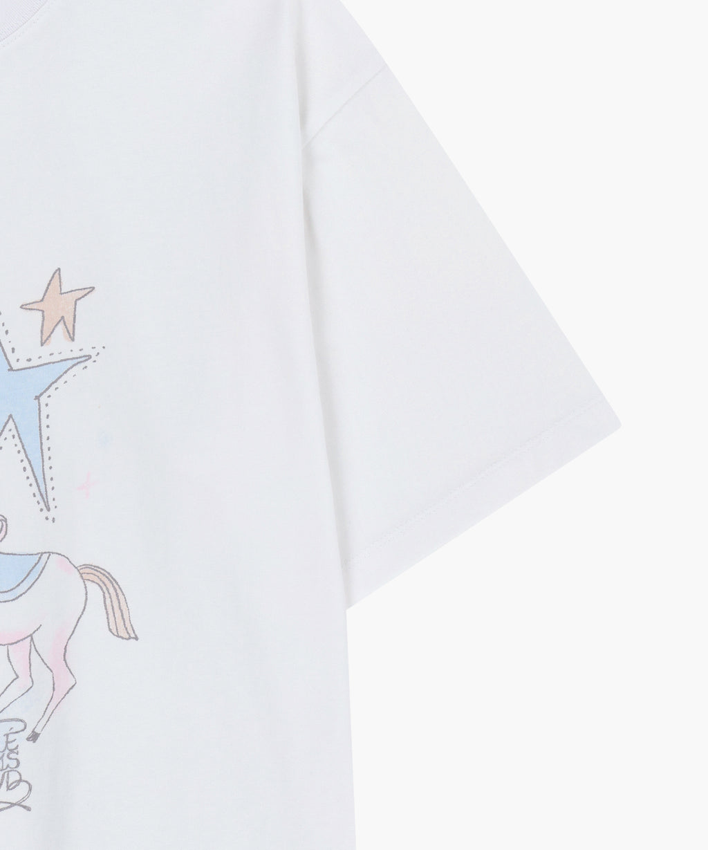 Marithe & Francois Girbaud - Unicorn Graphic Oversized Tee (White) product image 10 | TRAB K-Fashion Australia