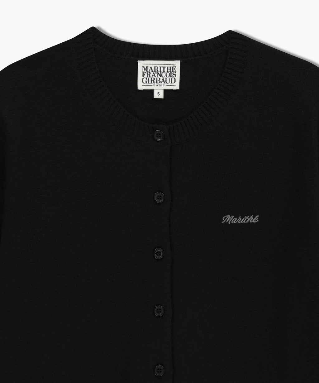 Marithe & Francois Girbaud - Half Knit Round Neck Cardigan Set Up (Black) product image 10 | TRAB K-Fashion Australia