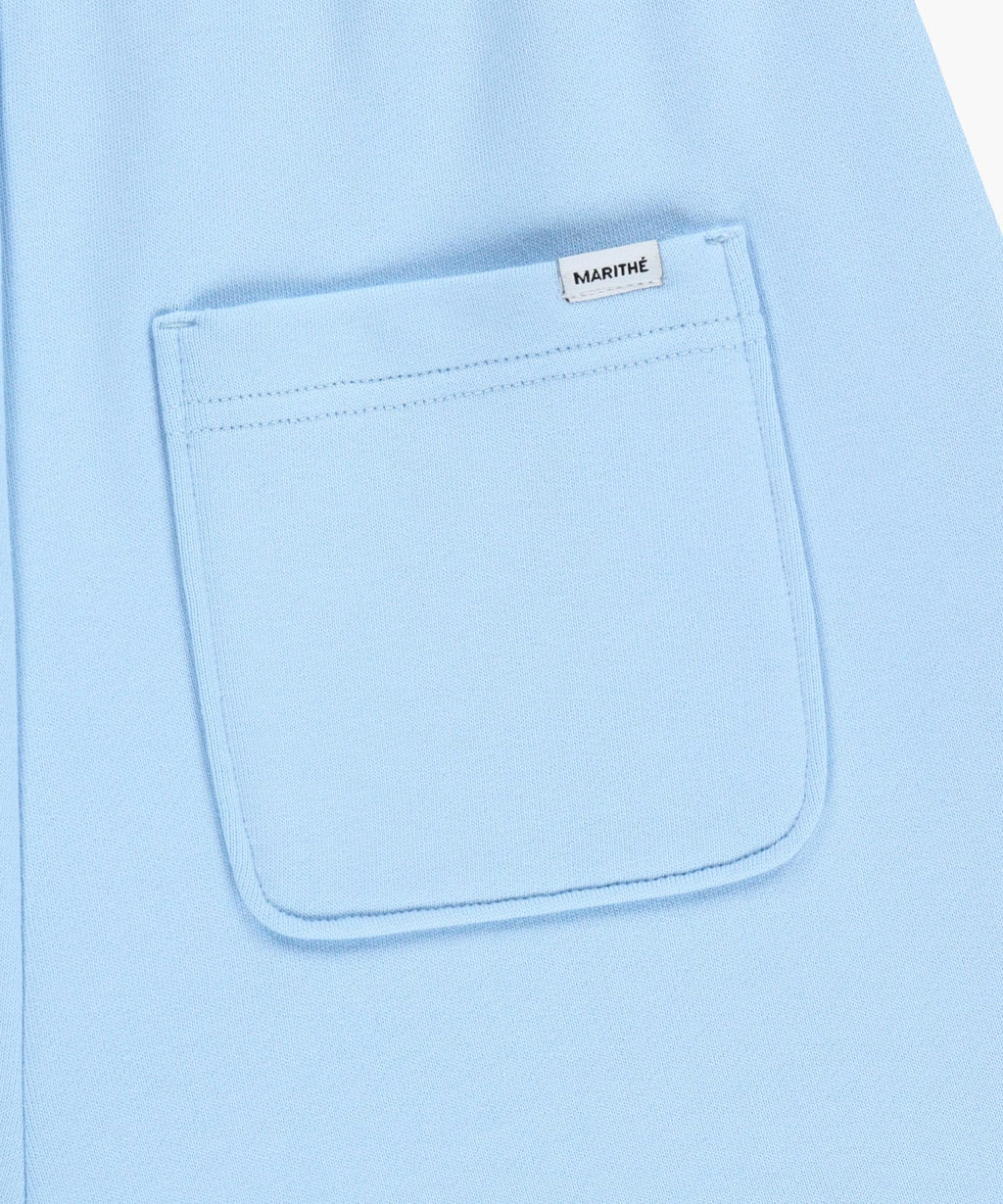 Marithe & Francois Girbaud - Regular Logo Sweat Shorts (Ice Blue) product image 10 | TRAB K-Fashion Australia