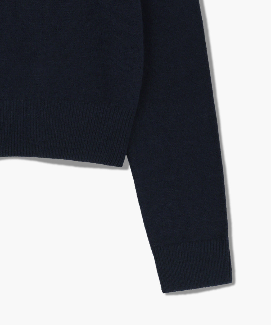 Marithe & Francois Girbaud - Marithe Sport W M+fg Logo Crop Pullover (Navy) product image 10 | TRAB K-Fashion Australia