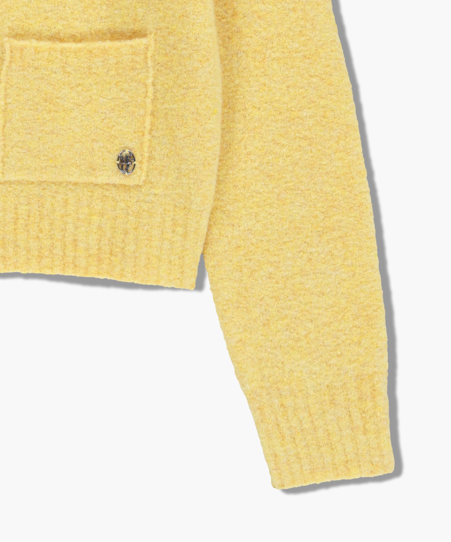 Marithe & Francois Girbaud - 3 Pocket Boucle Cardigan (Yellow) product image 10 | TRAB K-Fashion Australia