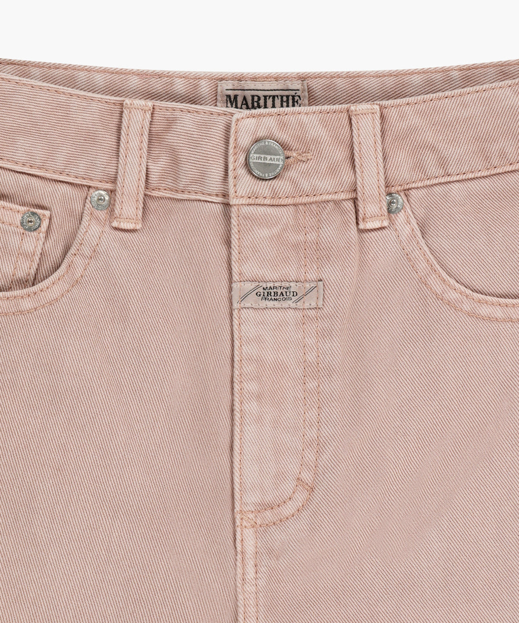 Marithe & Francois Girbaud - Long Bermuda Denim Pants (Dust Pink) product image 10 | TRAB K-Fashion Australia