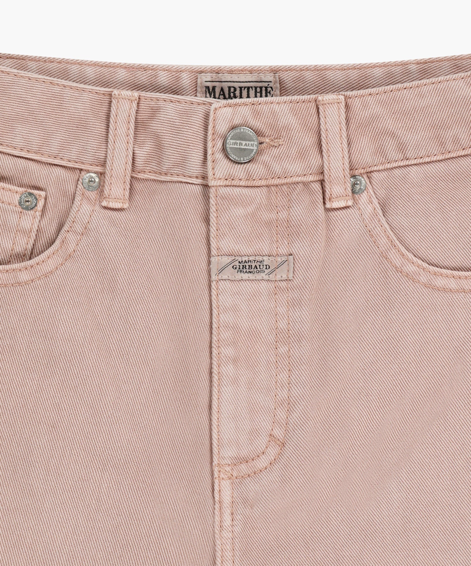 Marithe & Francois Girbaud - Long Bermuda Denim Pants (Dust Pink) product image 10 | TRAB K-Fashion Australia