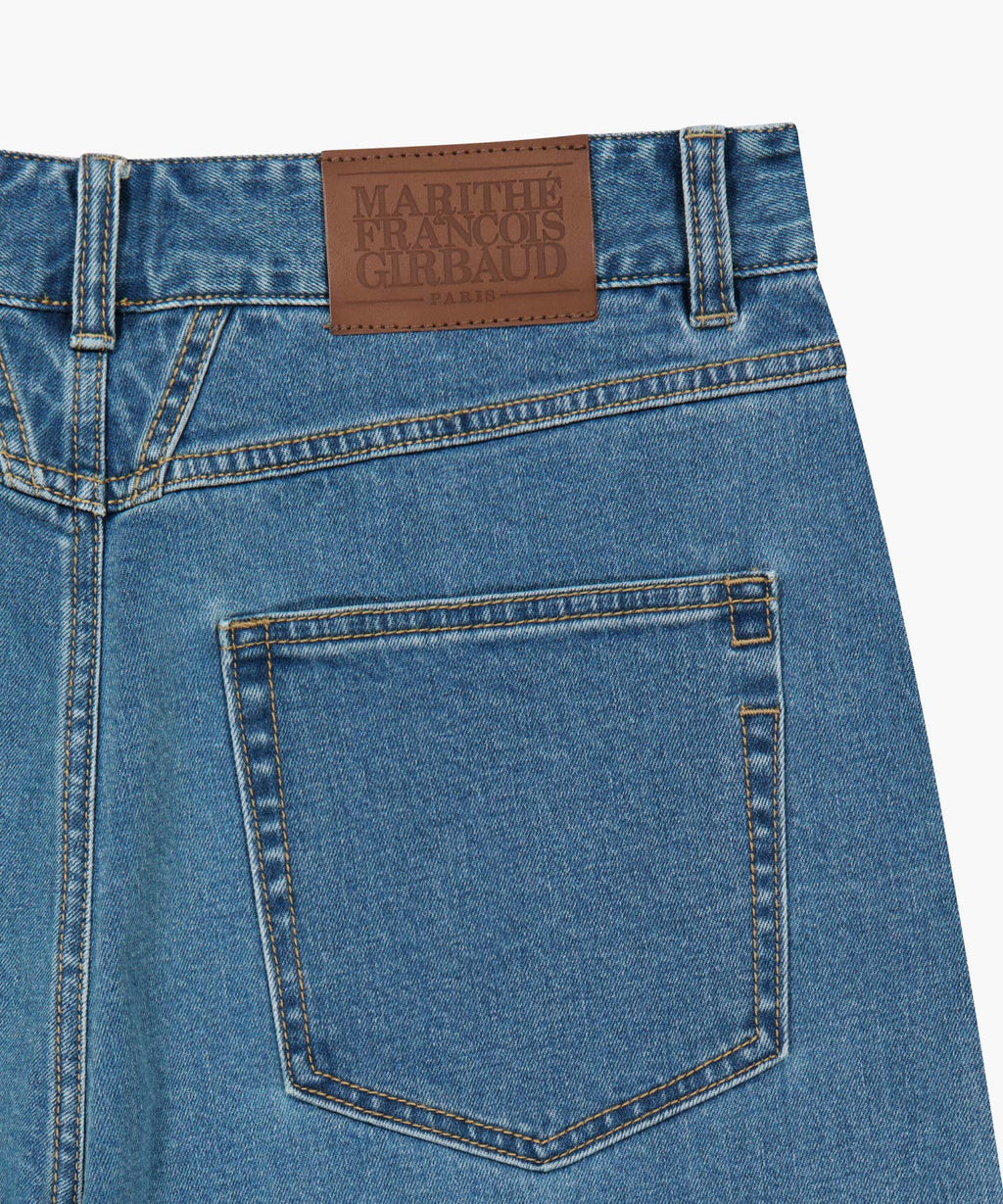 Marithe & Francois Girbaud - New M Low-waist Tuck Wide Denim Pants (Blue) product image 10 | TRAB K-Fashion Australia