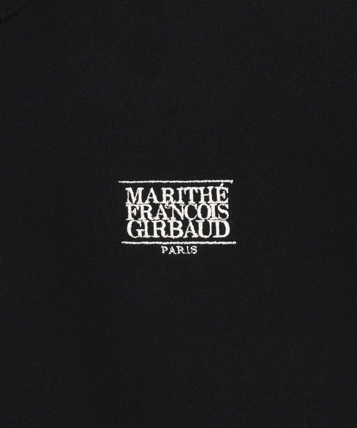 Marithe & Francois Girbaud - Small Classic Logo Half Zipup Crop Sweatshirt (Black) product image 10 | TRAB K-Fashion Australia