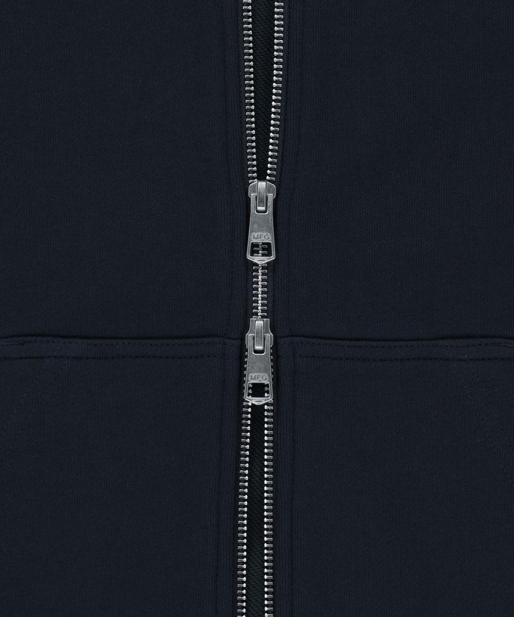 Marithe & Francois Girbaud - Big College Logo Graphic Hoodie Zipup (Navy) product image 10 | TRAB K-Fashion Australia