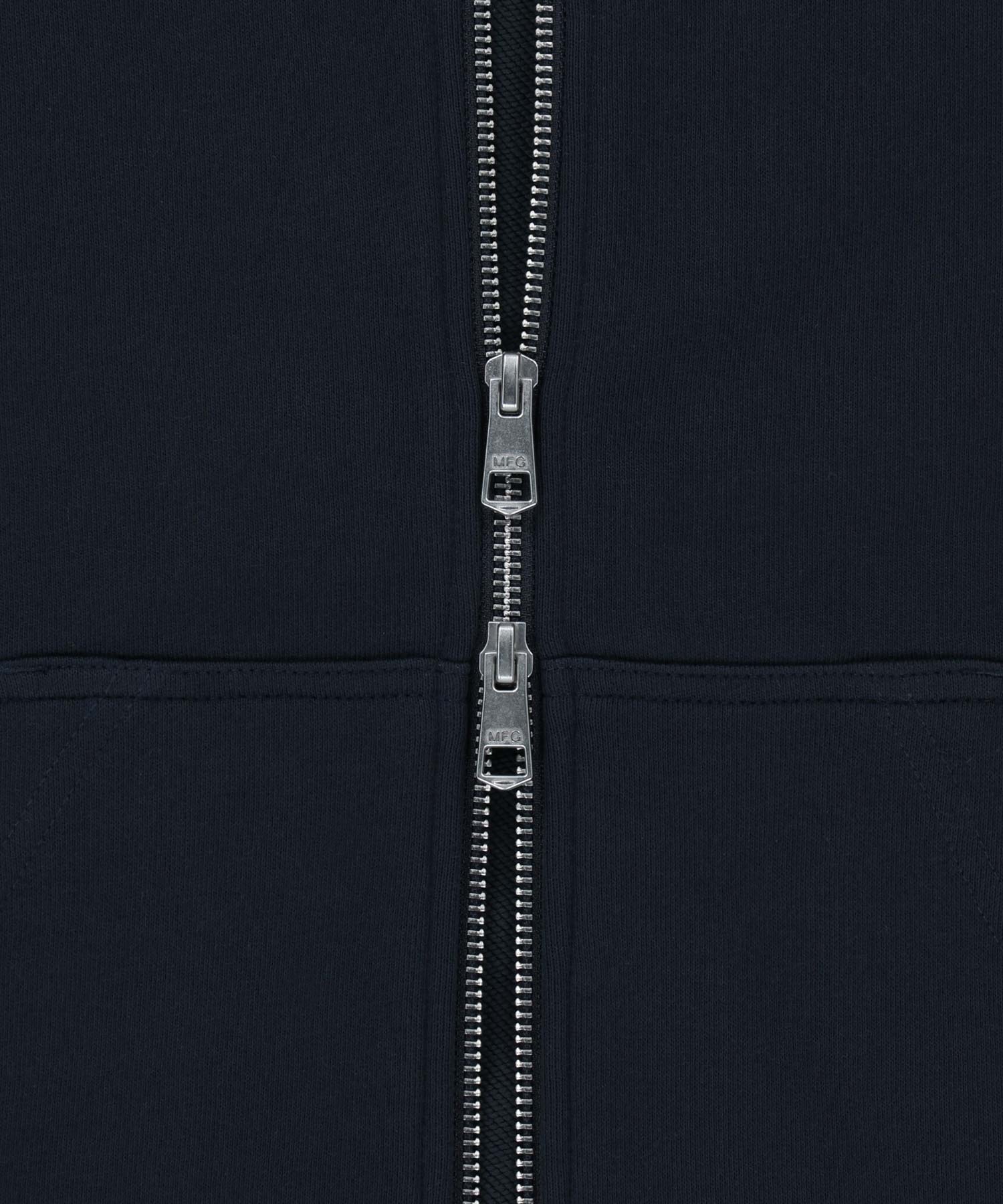 Marithe & Francois Girbaud - Big College Logo Graphic Hoodie Zipup (Navy) product image 10 | TRAB K-Fashion Australia