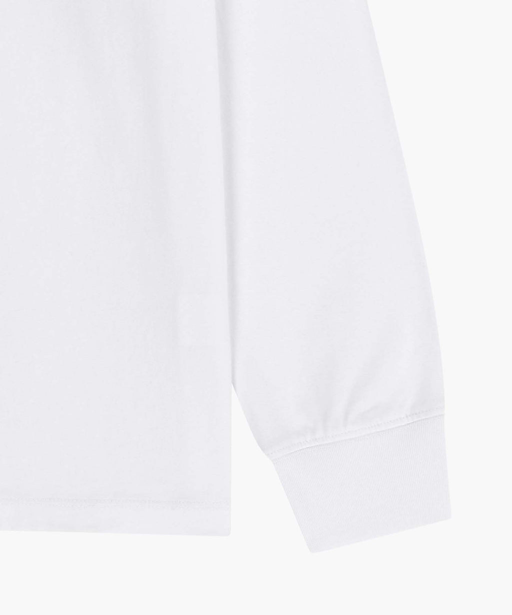 Marithe & Francois Girbaud - Back Classic Logo Long Sleeve Tee (White) product image 10 | TRAB K-Fashion Australia
