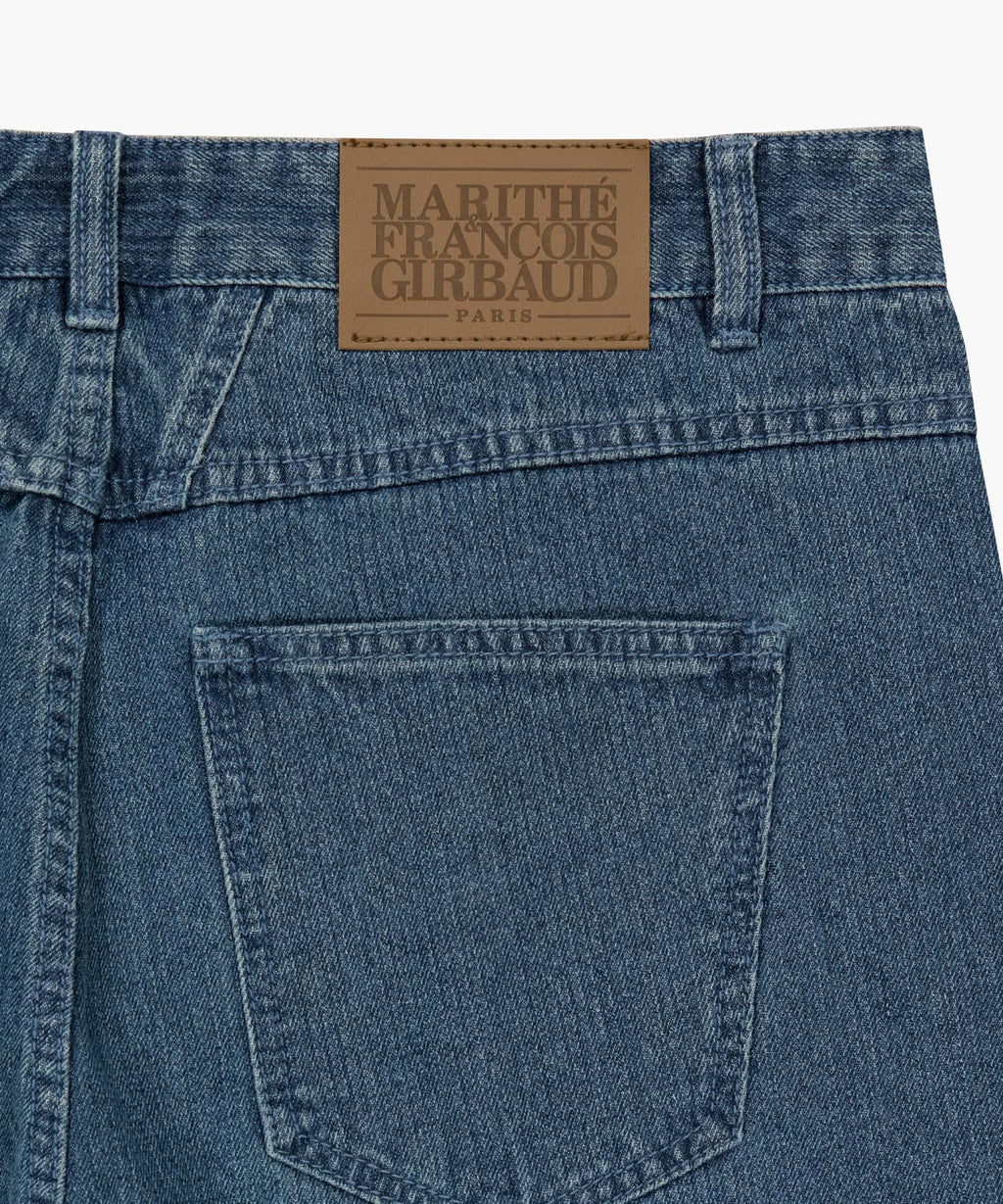 Marithe & Francois Girbaud - High Straight Stripe Denim Pants (Blue) product image 8 | TRAB K-Fashion Australia